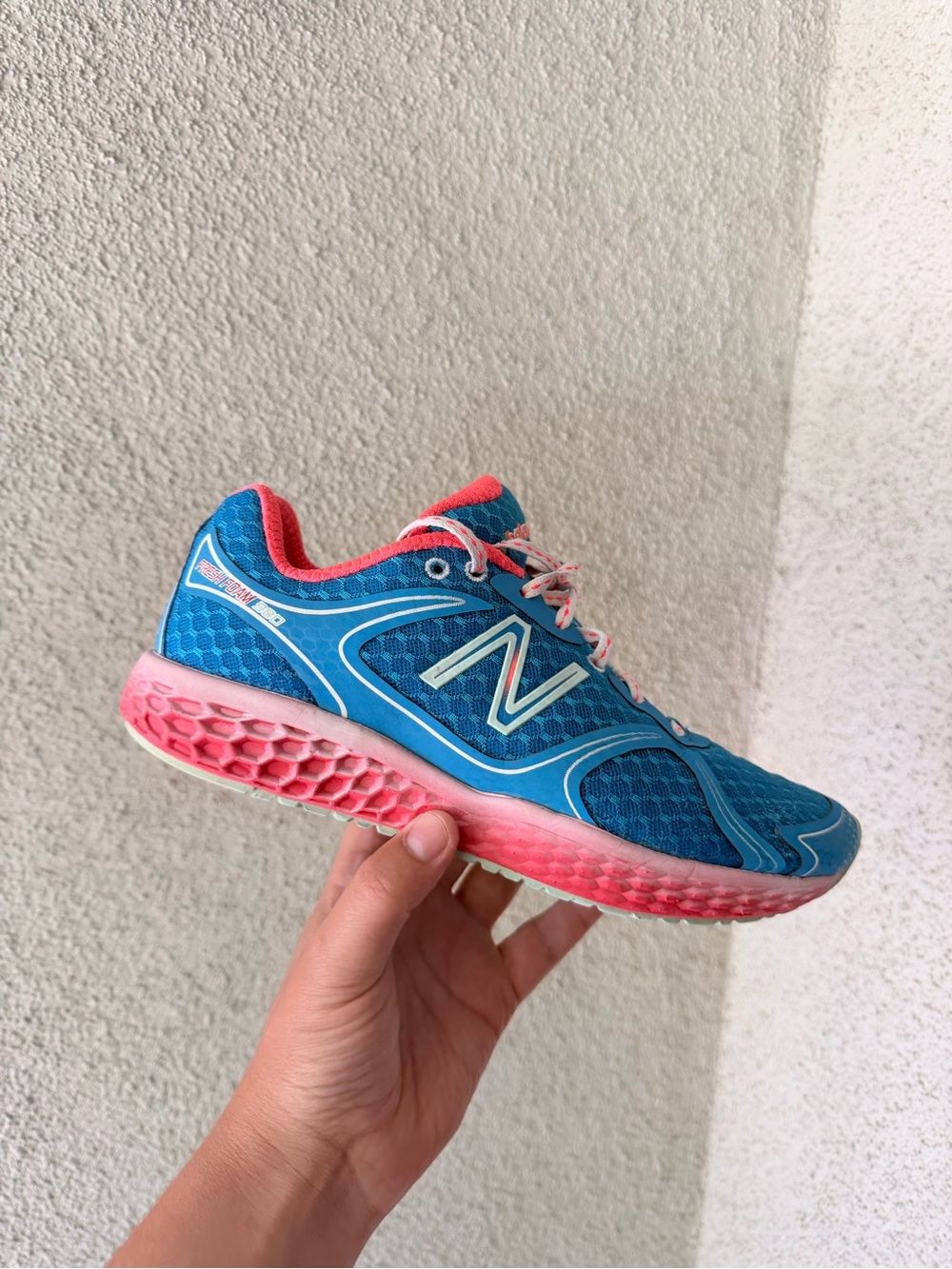 New Balance cloud runner Blue & Pink Running Shoe